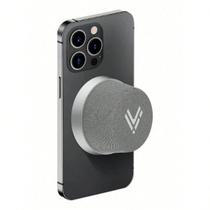 Mini Speaker Bluetooth MagWave Cinza Silver TWS Potente Bateria 12h Caixa De Som Portátil Alumínio