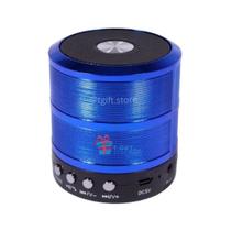 Mini Speaker Caixa De Som Bluetooth Ws-887 Azul