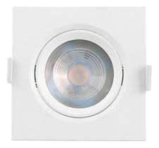 Mini Spot Branco Neutro 4000k 5w Bivolt Quadrado - Luminatti