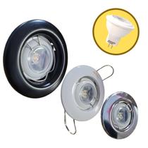 Mini spot de embutir com led 12v - fixo mr11 diversas cores