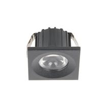 Mini Spot de Embutir Quadrado Preto 3,5cm 3W 3000K 110V DS4031 Delis