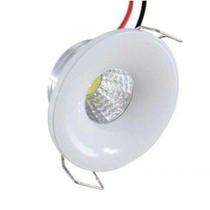 Mini Spot Embutir Led Elysa Redondo Branco 3W 3000k Bivolt - NORDECOR