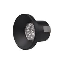 Mini Spot Embutir Recuado Preto 3cm Led 3W 3000K Bivolt - EMBU LED Mini Spot Embutir Recuado Preto 3cm Led 3W 3000K Bivolt - EMBU LED