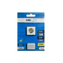 Mini Spot Led De Embutir Quadrado 1w 3000k Branca Mini Spot Led De Embutir Quadrado 1w 3000k Branca