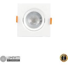 Mini Spot Led Direcionável 3w 3000k Quadrado Bivolt Luminatti 220 Lumens