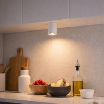 Mini Spot Led Sobrepor Branco Koa 3w Branco Quente Gaya 127/220v Branco