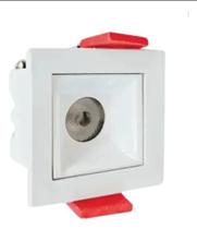 MINI SPOT LINEAR FOCCO EMBUTIR IRC90 IP20 240LM 3W 2700K 45º BIVOLT BRANCO BRANCO GAYA 7576