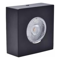 Mini Spot Plafon Sobrepor Quadrado 5w Preto 3000k 110v/220v Mini Spot Plafon Sobrepor Quadrado 5w Preto 3000k 110v/220v