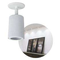 Mini Spot Sobrepor Usinado C/ Canopla p/ GU10 MR16 TU0018 Technoline ST3164-Branco Mini Spot Sobrepor Usinado C/ Canopla p/ GU10 MR16 TU0018 Technoline ST3164-Branco