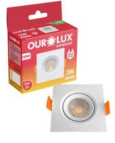 Mini Spot Superled de Embutir 3W Cor da Luz Branco Neutro 4000K Biv Ourolux