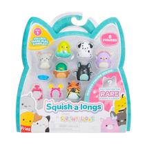 Mini Squish-a-Longs Squishmallows com acessórios e guia