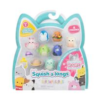 Mini-Squish Squish-a-Longs, pacote com 8 unidades, série 1, estilo 1, com acessórios