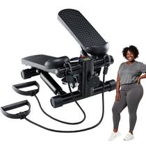 Mini Stepper OLIXIS Máquina de Exercício 136kg com Faixas de Resistência