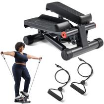 Mini stepper Sunny Health & Fitness com faixas de resistência