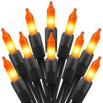 Mini String Lights Brightown Halloween Orange 13 pés 50 ct x2 Mini String Lights Brightown Halloween Orange 13 pés 50 ct x2