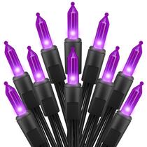 Mini String Lights Brightown Halloween Purple 13 pés 50 ct x2 Mini String Lights Brightown Halloween Purple 13 pés 50 ct x2