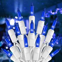 Mini String Lights de Natal Brightown Blue 100 8m