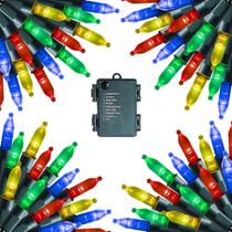 Mini String Lights de Natal Dazzle Bright 200LED 64m, pacote com 4 Mini String Lights de Natal Dazzle Bright 200LED 64m, pacote com 4