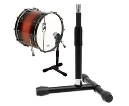 Mini suporte,estante p/microfone c/ base em "T",altura regulável (23 cm - 33 cm),aço,preto Mini suporte,estante p/microfone c/ base em "T",altura regulável (23 cm - 33 cm),aço,preto