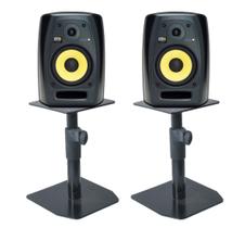 Mini Suporte Pedestal P/Monitores De Referência de 4" a 8" p/mesa (par) Mini Suporte Pedestal P/Monitores De Referência de 4" a 8" p/mesa (par)