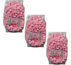 Mini Suspiros Artesanal 3x140g 420 G Aprox. 600 Unid. Rosa