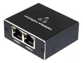 Mini Switch Divisor de Rede 1x2 1000mpbs Ativo Mini Switch Divisor de Rede 1x2 1000mpbs Ativo