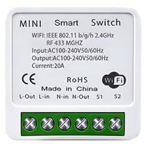 Mini Switch Para Interruptor Inteligente 100-240V, 20A Compatível Com Google Assistant e Alexa- Tuya Mini Switch Para Interruptor Inteligente 100-240V, 20A Compatível Com Google Assistant e Alexa- Tuya
