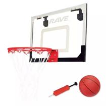 Mini Tabela Basquete Acrílico 45x30cm Amortecimento + Bola