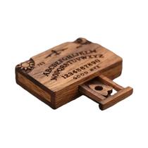 Mini Tabuleiro Ouija De Amor Emocional Com Gaveta E Plancheta De Madeira, Estatueta Decorativa Para