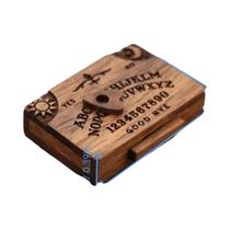 Mini Tabuleiro Ouija Retrô Com Gaveta, Figurinha De Madeira Para Decorações De Halloween