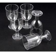 Mini Taça 50ml Acrílico Cristal C/100 Peças Cor Branco