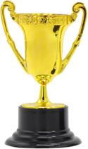 Mini taça de troféus para crianças, prêmios, plástico dourado, 12 cm Mini taça de troféus para crianças, prêmios, plástico dourado, 12 cm