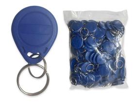 Mini Tag Regravável 125KHZ Azul 100 Peças