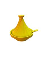 Mini Tagine saleiro marroquino Twist Ceraflame Amarelo 250ml - praticidade e estilo à mesa (cozinha prática)