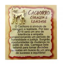 Mini talismã da sorte de bolsa ou carteira - cachorro
