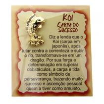 Mini talismã da sorte de bolsa ou carteira - koi