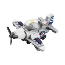 Mini Tanque De Combate Colorido Com Mola, Modelo De Aeronave De Combate, Blocos De Montar Para Mesa,