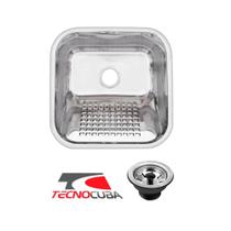 Mini tanque inox 18 Litros Tecnocuba 40x34x18cm válvula gratuita aço 304