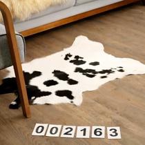 Mini tapete de couro em formato de boi 002163