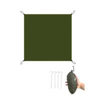 Mini Tarp Ultralight Impermeável 2x2, Tapete De Camping, Folha De Chão Para Tenda De Piquenique,
