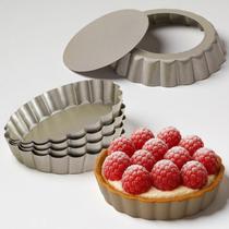 Mini Tart Pan Yamteck, 10 cm, pacote com 6, fundo removível Mini Tart Pan Yamteck, 10 cm, pacote com 6, fundo removível