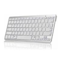 Mini Teclado Bluetooth para Table e Celular Branco/Prateado Mini Teclado Bluetooth para Table e Celular Branco/Prateado