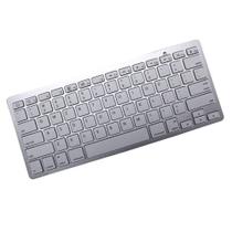 Mini Teclado Bluetooth Para Tablet E Smartphone Prata