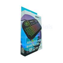 Mini Teclado Bluetooth Rgb Com Comando De Voz Resistente