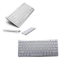 Mini Teclado Bluetooth Teclas Silenciosas Branco Para Tablet Mini Teclado Bluetooth Teclas Silenciosas Branco Para Tablet