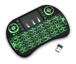 Mini Teclado Bluetooth Touch Luz Colorida Sem Fio