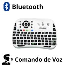 Mini Teclado Bluetooth Wireless Inteligente Touchpad Com Comando de Voz para Smart Tv B0x Celular Notebook Air Mouse Controle Universal