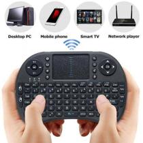 Mini teclado com touchpad para smart tv wireless 2.4g - exbom - bk-bti8 Mini teclado com touchpad para smart tv wireless 2.4g - exbom - bk-bti8