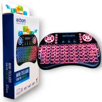 Mini teclado controle mouse sem fio recarregável wireless - EXBOM