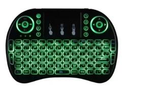 Mini Teclado Controle Sem Fio Para Tv Smart Luz Led Touchpad